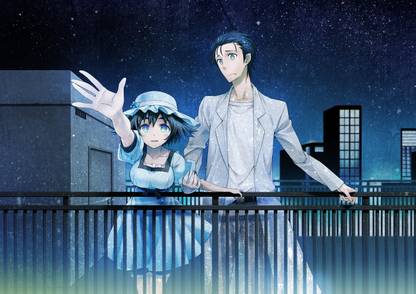 Athah Anime Steins;Gate Rintaro Okabe Mayuri Shiina 13*19 inches Wall Poster Matte Finish Paper Print