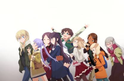 Athah Anime New Game! Kou Yagami Hajime Shinoda Aoba Suzukaze Rin Tooyama Yun Iijima Umiko Ahagon Nene Sakura Shizuku Hazuki Hifumi Takimoto 13*19 inches Wall Poster Matte Finish Paper Print