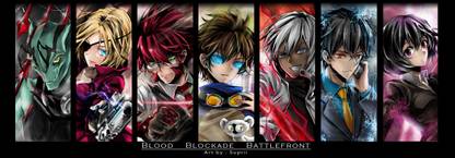 Athah Anime Blood Blockade Battlefront Chain Sumeragi Steven A. Starphase Zapp Renfro Leonardo Watch Klaus Von Reinherz K.K. Zed O'Brien 13*19 inches Wall Poster Matte Finish Paper Print