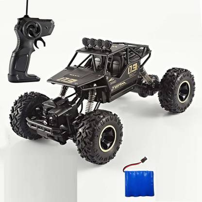 cktech 4Wd Rally Car, Rock Monster Crawler 1:16 Scale Truck, black