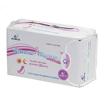 AIRIZ Active Oxygen And Negative Ion Touchless Soft Cotton Panty Liner Pantyliner