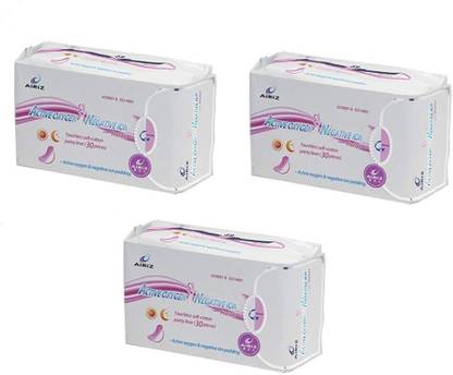 AIRIZ Active Oxygen And Negative Ion Touchless Soft Cotton Panty Liner Pantyliner