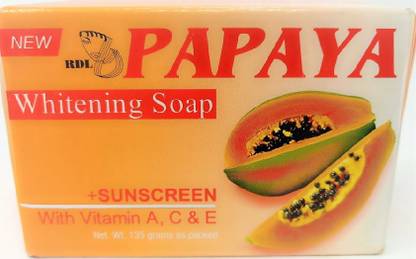 Rdl PAPAYA SKIN WHITENING ORIGINAL SOAP ( 3PCS PACK )