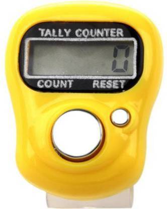 Sakar Mantra Jap Digital Finger Counting Machine ( Yellow ) Digital Tally Counter