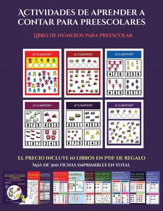 Libro de numeros para preescolar (Actividades de aprender a contar para preescolares)