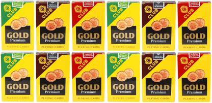 Parksons Cartamundi C Club Gold Premium Multi-Color Paper Playing Cards