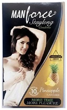 MANKIND Pharma Pineapple Flavoured Condom -10 Pc Condom