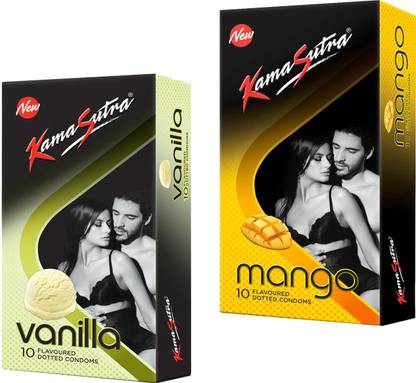 Kamasutra MANGO_VANILLA Flavour Condom Condom