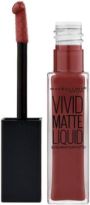 MAYBELLINE NEW YORK Color Sensational Vivid Matte Liquid Lipstick, Coffee Buzz