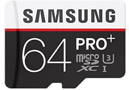 SAMSUNG Pro+ 64 GB MicroSDXC Class 10 100 MB/s  Memory Card