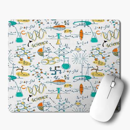 iKraft Gaming Mouse Pad Lab Objects Scientific Formulas Printed Non Slip Base Mousepad