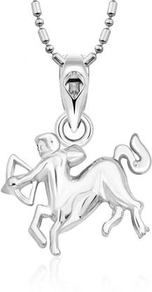 VIGHNAHARTA Zodiac sign SAGITTARIUS (Dhanu Rashi) Rhodium Alloy Pendant