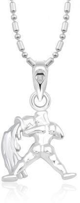 विघ्नहार्ता Zodiac sign AQUARIUS (Kumbh Rashi) Rhodium अलॉय पेंडेंट