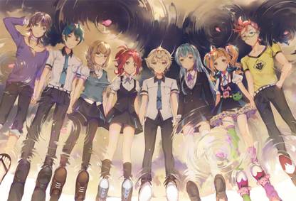 Athah Anime Kiznaiver Tsuguhito Yuta Hajime Tenga Chidori Takashiro Noriko Sonozaki Niko Niiyama Honoka Maki Yoshiharu Hisomu Katsuhira Agata 13*19 inches Wall Poster Matte Finish Paper Print