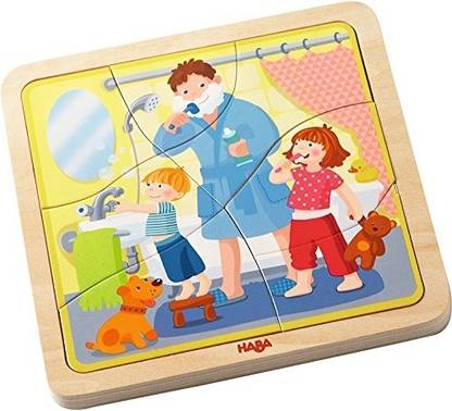 HABA Wooden Puzzle My Day 22 Pieces