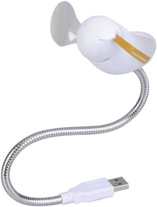 Nutelect LED Clock Fan USB Cooling Fan With LED Programmable Message Fan USB Fan (White) LED Clock Fan USB USB Fan