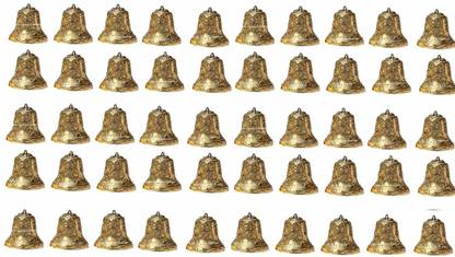 WISH AND WILLOW Golden Colored Plastic Bells Bell