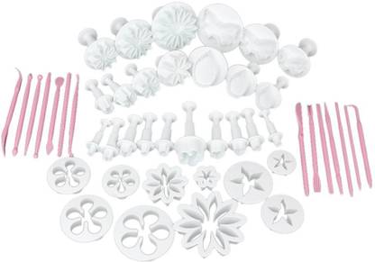 KenBerry Cake Decorating Set with Multi-Use Cookie Molds and Flower Fondant Tools Pastry Cutter
