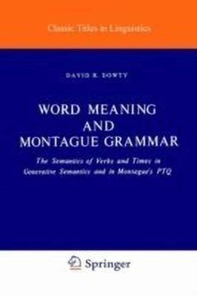 Word Meaning and Montague Grammar