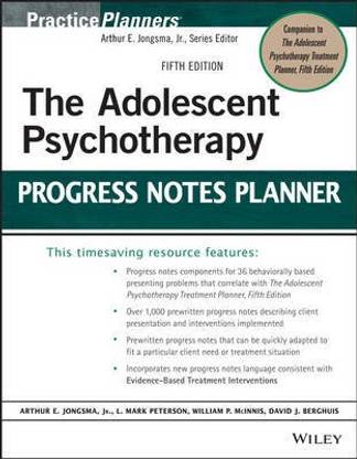The Adolescent Psychotherapy Progress Notes Planner