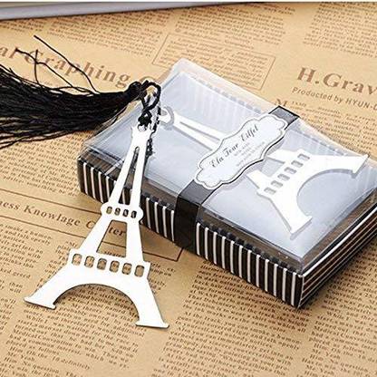 CARVES Eiffel Tower Stainless Steel Bookmarks with Tassel Gift for Book Readers, Book Lovers Bookmark Bookmark Bookmark
