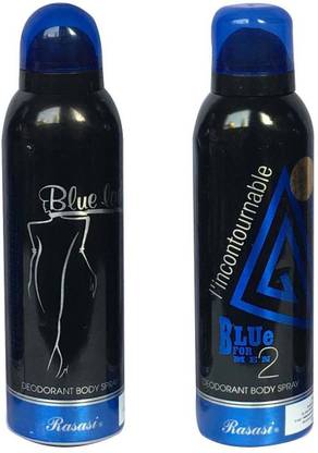 RASASI BLUE LADY, BLUE FOR MEN Body Spray  -  For Men & Women