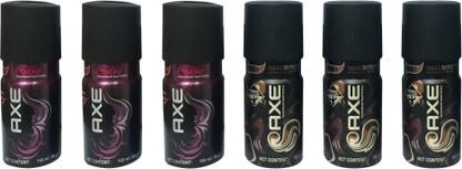 AXE 3 ROVOKE , 3 DARK TEMPTATION (PACK OF 6) Deodorant Spray  -  For Men
