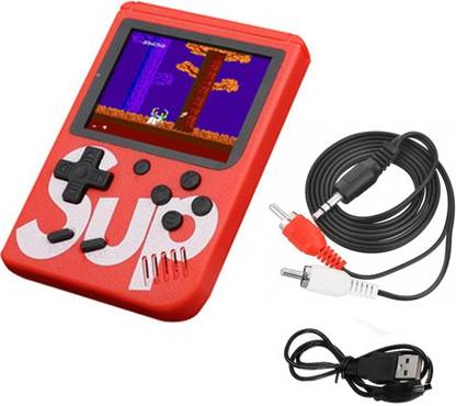 BUY SURETY Gaming Handheld console with 400 In 1, Snow Bros, Contra Series, Super Mario, Bomber Man, Spider Man, Adventure Island, SEGA, DR Mario, Ninja gaidan, Double Dragon, Chess