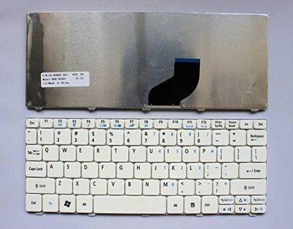 SellZone Keyboard Replacement for ACER Aspire ONE D255 D260 D257 D270 532AH Laptop White Internal Laptop-size Laptop Keyboard Compatible with Desktop, Laptop, Mac