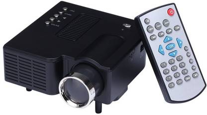 VibeX Mini Home Theater For Video Games TV Movie Support HDMI VGA AV 40 lm LED Corded Portable Projector