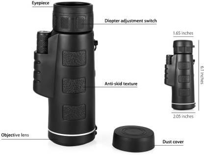 PSYCHE Optical Monocular Camping Telescope Binoculars Panda 40x60 HD (Telephoto) Binoculars