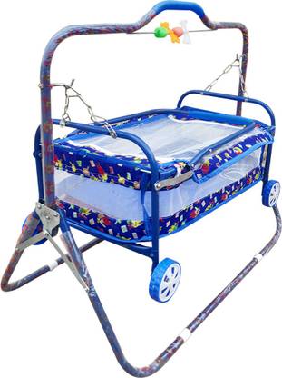 RAWZZ Baby bassinet Swing Cradle Jhula with Mosquito Net for New Born Baby Bassinet