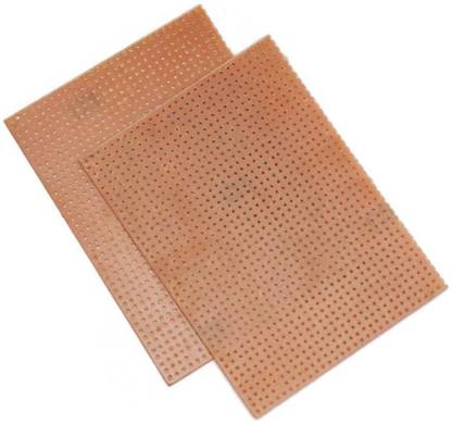 Electronic Spices General Purpose Printed Circuit Zero PCB Board 10x7.5 cm - Pack of 2 Educational Electronic Hobby Kit
