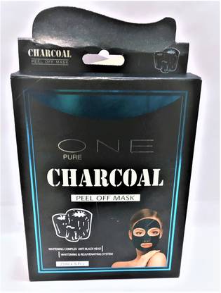 Glamzone One Pure charcoal peel off mask whitening & rejuvenating system
