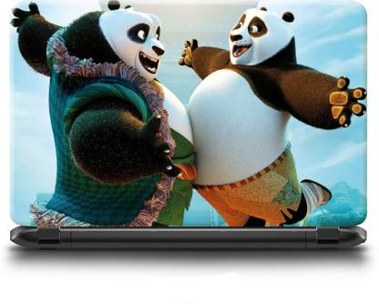 WALL STICKS CARTOON PANDA PVC Laptop Decal 15.6