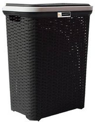 Nilkamal 50 L Black Laundry Basket