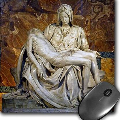 3dRose Rome Vatican St Peters Basilica Pieta, Cindy Miller Hopkins mp Non Slip Base Dual Sided Mousepad