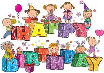 Happy Birthday Wallpaper Photographic Paper