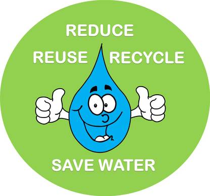SAVE WATER; REDUCE; RECYCLE; REUSE; Photographic Paper