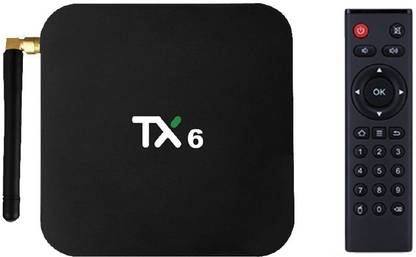 SreeTeK Android 9.0 TV Box TX6 4GB 32GB Android TV Box 4K WiFi Bluetooth Media Streaming Device