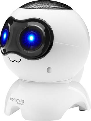 Promate Bluetooth Speaker, Portable Wireless Robot Speaker with 3W Output HD Sound, Micro SD Card Slot, Audio Aux Port, FM Radio and Bui 3 W Bluetooth Speaker