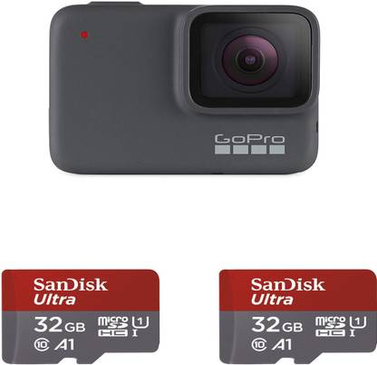 GoPro Hero 7 Silver (Memory Bundle) Sports and Action Camera