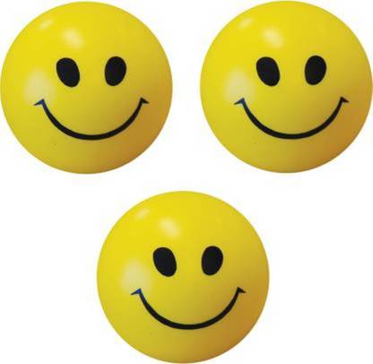 SWARUP SMILEY BALLS [PACK OF 3]  - 3 inch