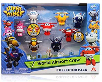 Super Wings Season 2 TransformABots World Airport Crew Collector Pack W