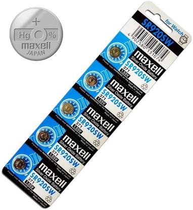 e4u 1.5V SR920SW 0%Hg Eco Friendly 100% Authentic Maxell Zinc-Silver  Battery