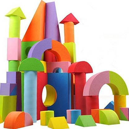 Krypton Colorful EVA Foam Building Blocks with Alphabet Printed Educational