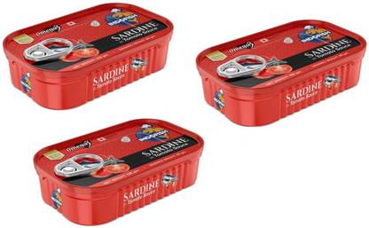 Indofish Sardine in Tomato Sauce, Each 125gm (Pack of 3) Sea Foods