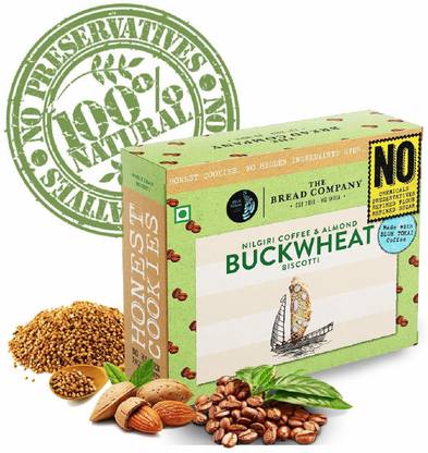 The Bread Company Chemical Free Nilgiri Coffee & Almond Buckwheat Oatmeal Cookies Biscuit