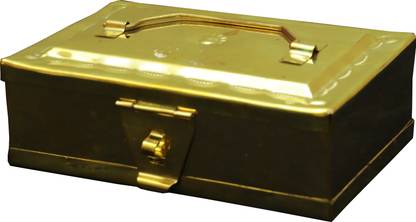 Mannarcraft Brass Betel Box Brass Decorative Platter