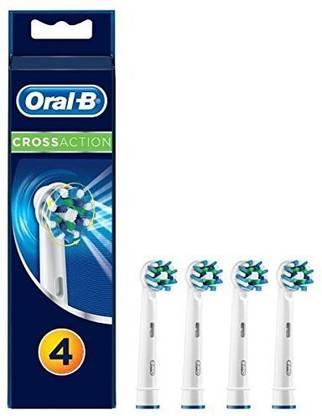 Oral-B Cross Action Replacement Electric Toothbrush Heads x4 Electric Toothbrush